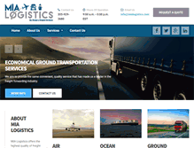 Tablet Screenshot of mialogistics.com